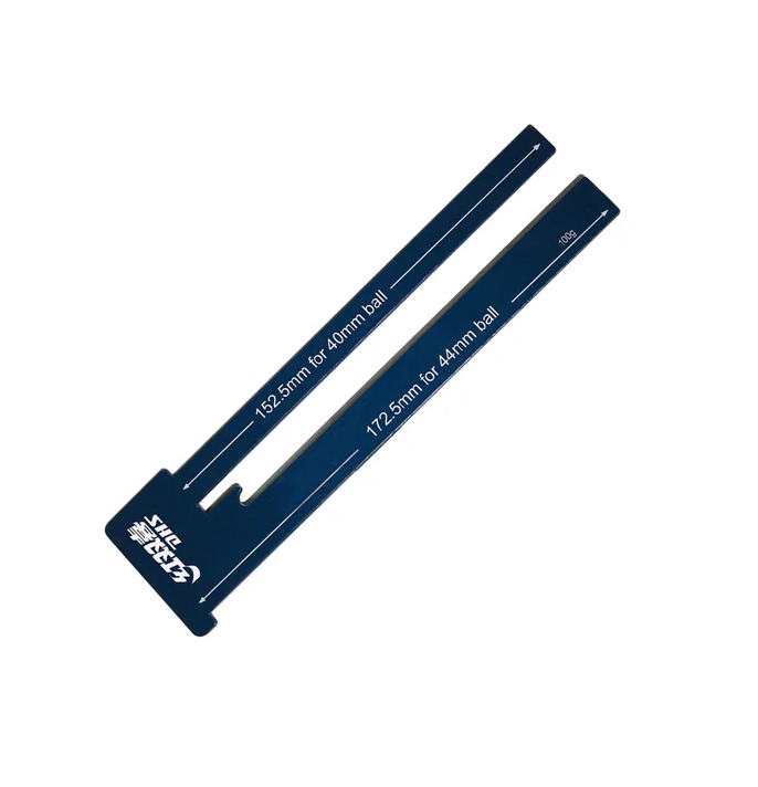 Regla plastica- para espesor de goma y altura de net